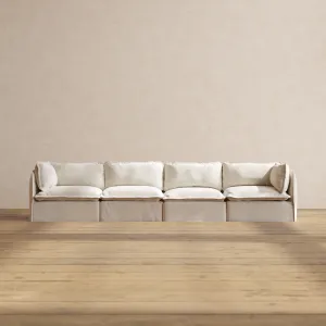 Modular Performance 4-Seater in Flour | Deluxe Blend