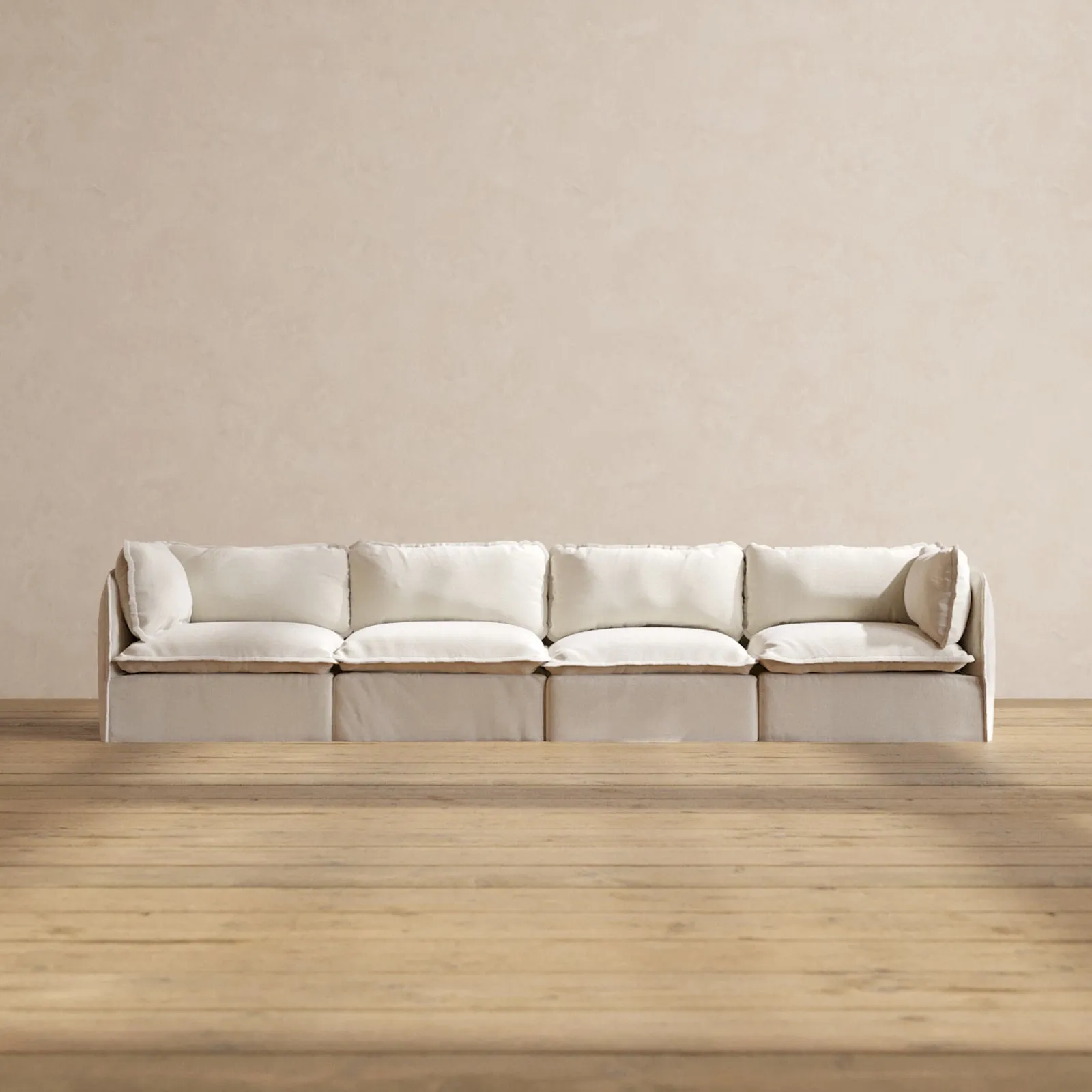 Modular Performance 4-Seater in Flour | Deluxe Blend