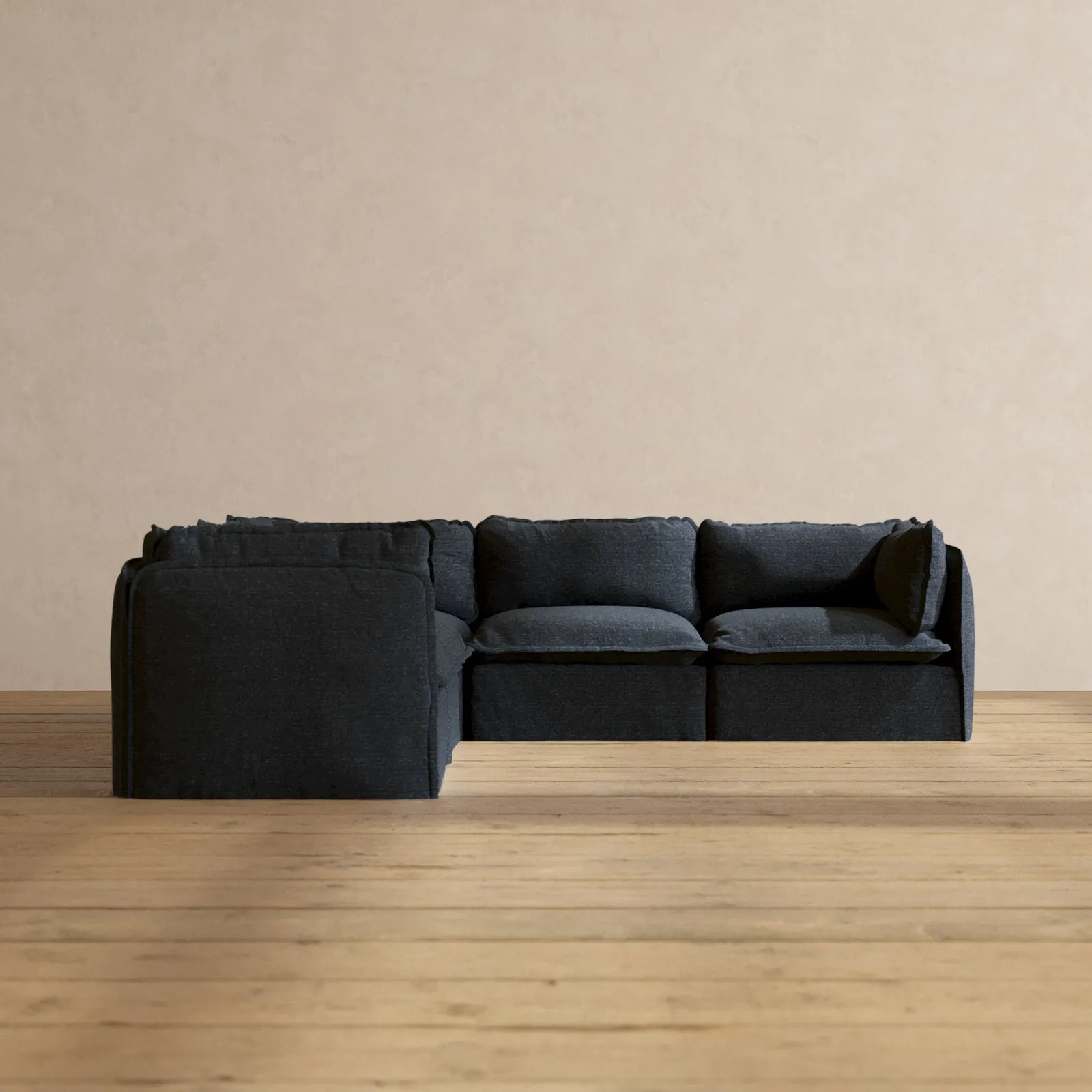 Modular Performance 5-Seater Corner Sectional in Indigo | Deluxe Blend