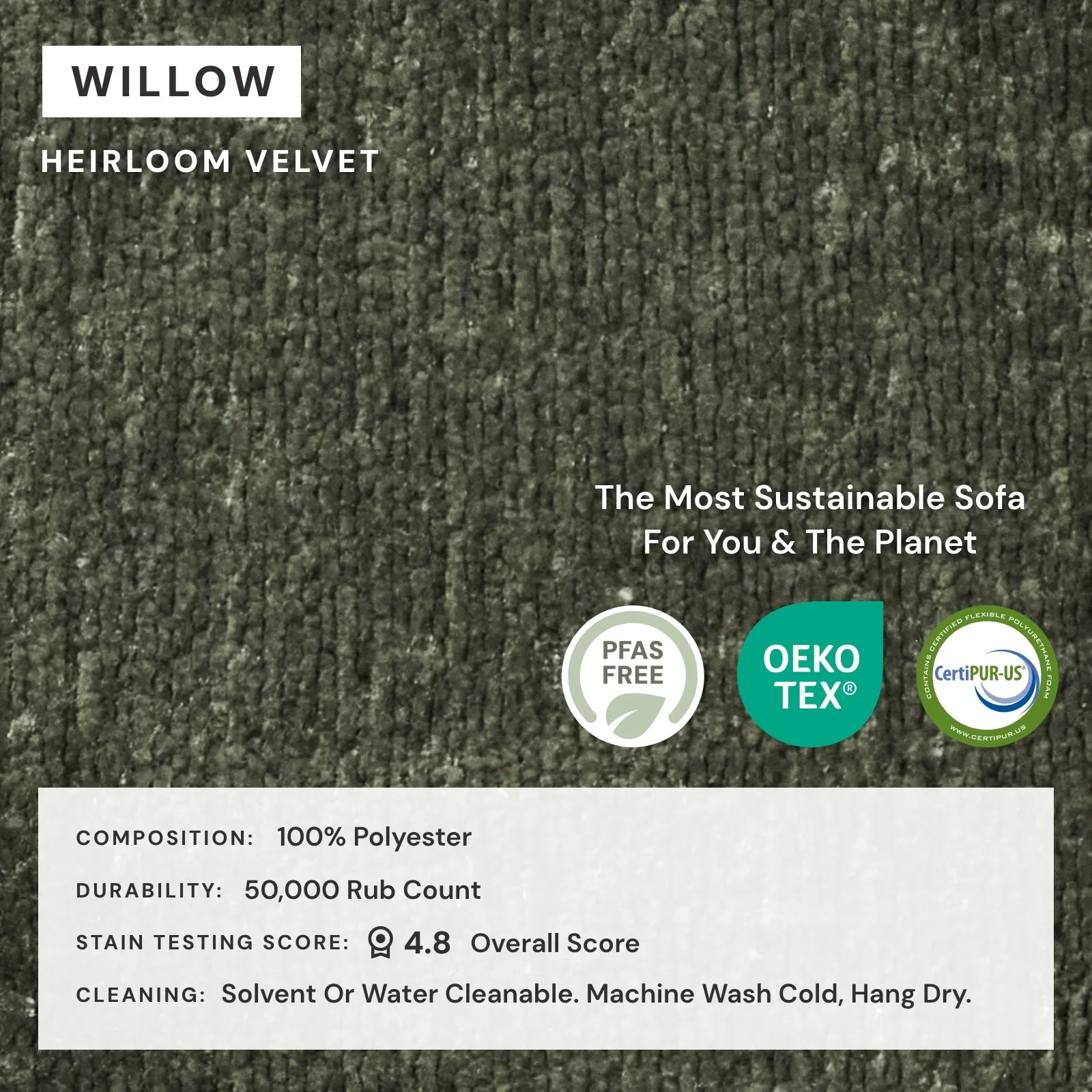 Modular Performance 6-Seater Open-Ends U-Sectional in Willow | Relaxed Blend