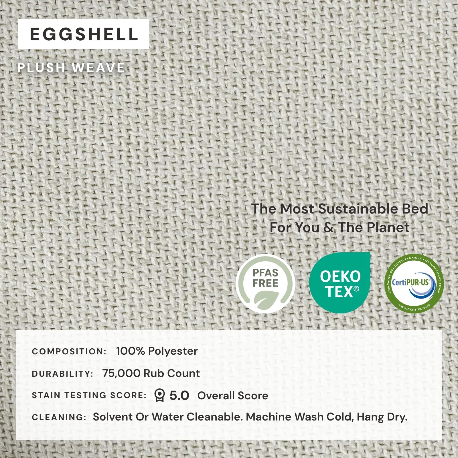 Modular Performance 7-Seater Open-Ends U-Sectional in Eggshell | Relaxed Blend