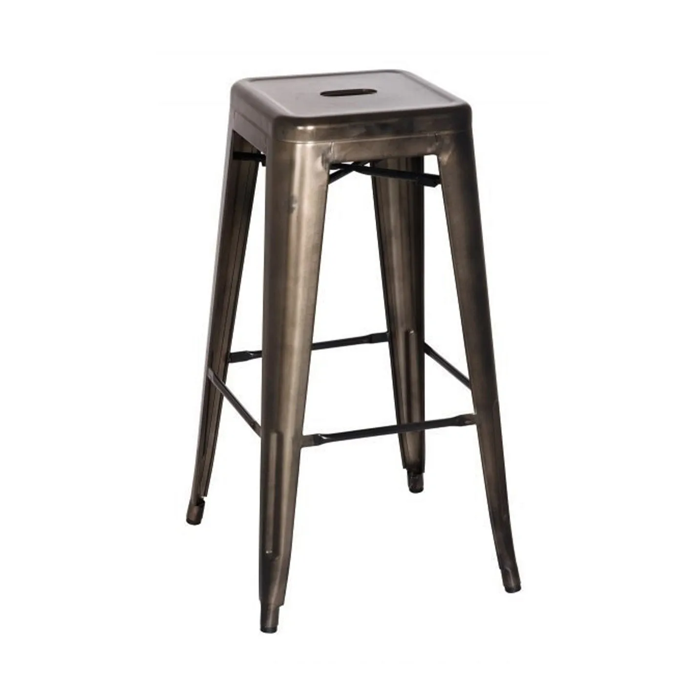 Oxford Metal Counter Stool- Set of 4 GUNMETAL