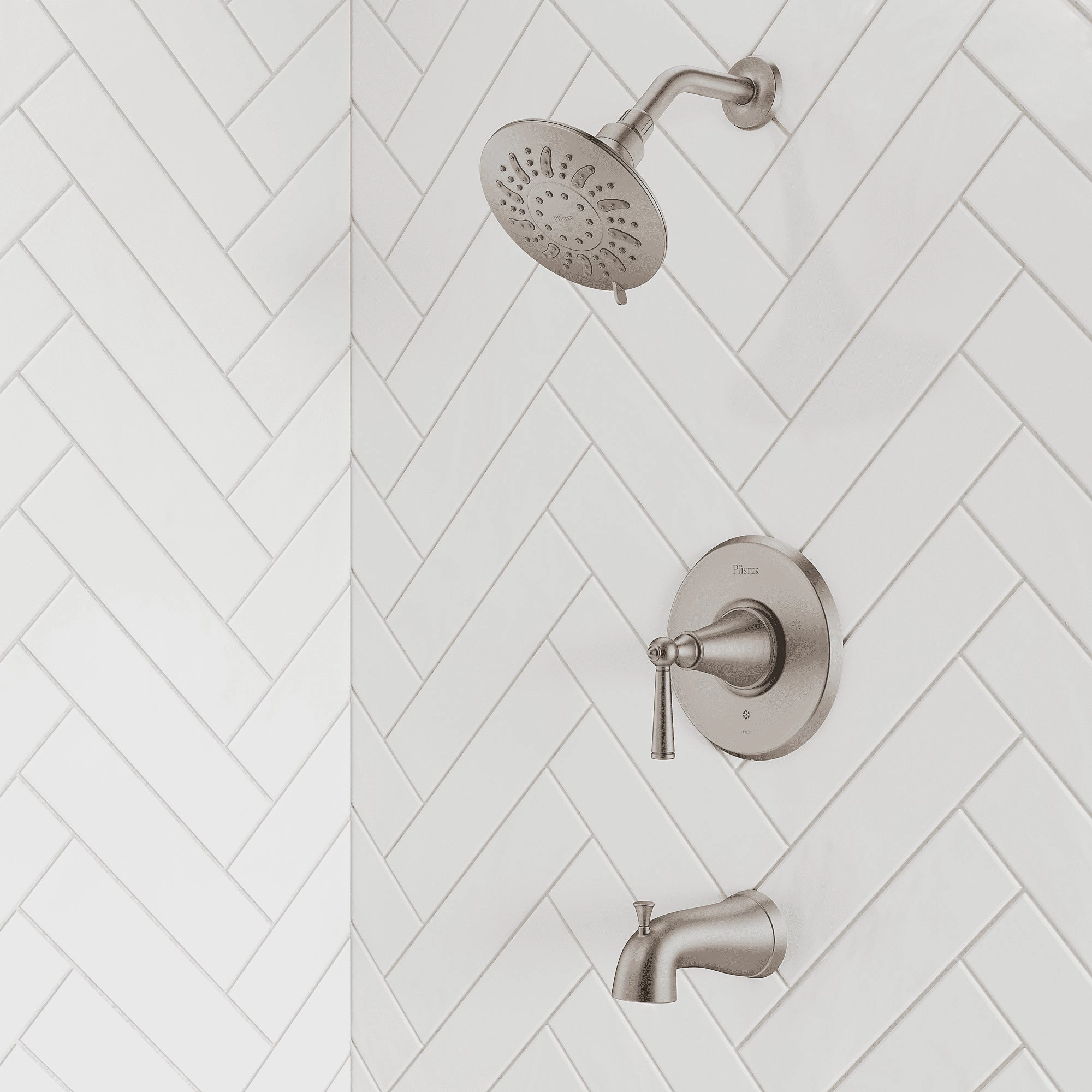 Pfister LG89-8GL1K Saxton 1-Handle Tub/Shower Trim in Brushed Nickel