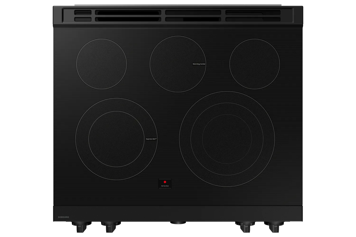 Samsung BESPOKE Matte Black Steel 30" True Convection Slide In Range with Air Sous Vide & Air Fry (6.3cu.ft.) - NSE6DG8500MTAC