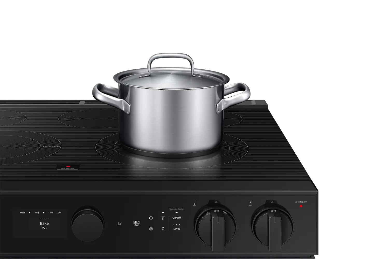 Samsung BESPOKE Matte Black Steel 30" True Convection Slide In Range with Air Sous Vide & Air Fry (6.3cu.ft.) - NSE6DG8500MTAC
