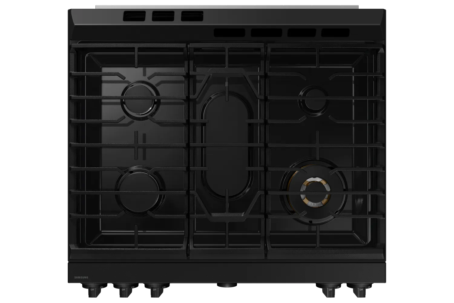 Samsung BESPOKE Stainless Steel 30" Gas True Convection Slide in Range with Air Sous Vide and Air Fry (6.0cu.ft) - NSG6DG8500SRAA