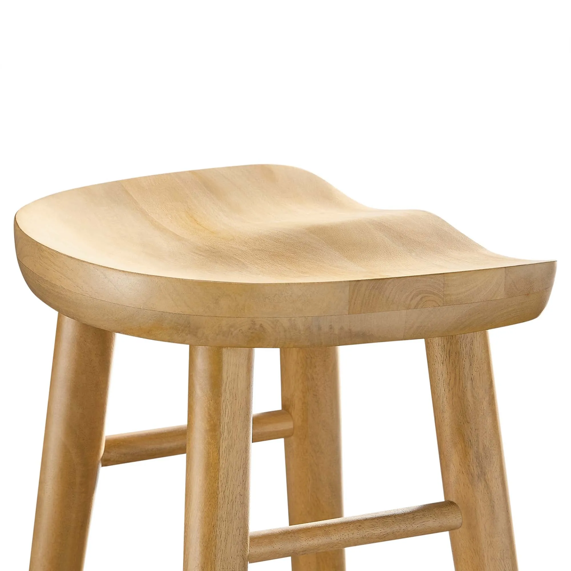 Saville Backless Wood Bar Stools - Set of 2 by Modway