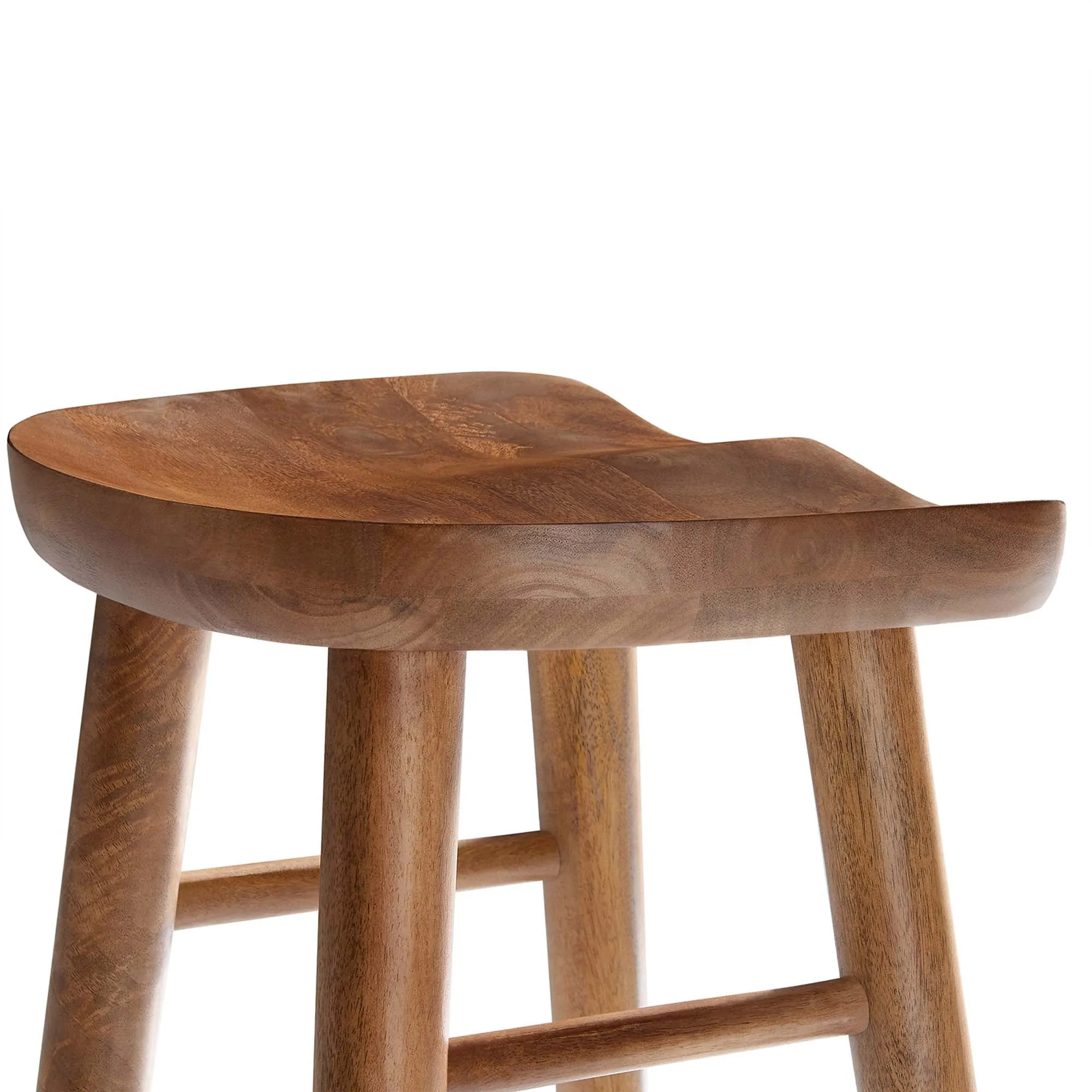 Saville Backless Wood Bar Stools - Set of 2 by Modway