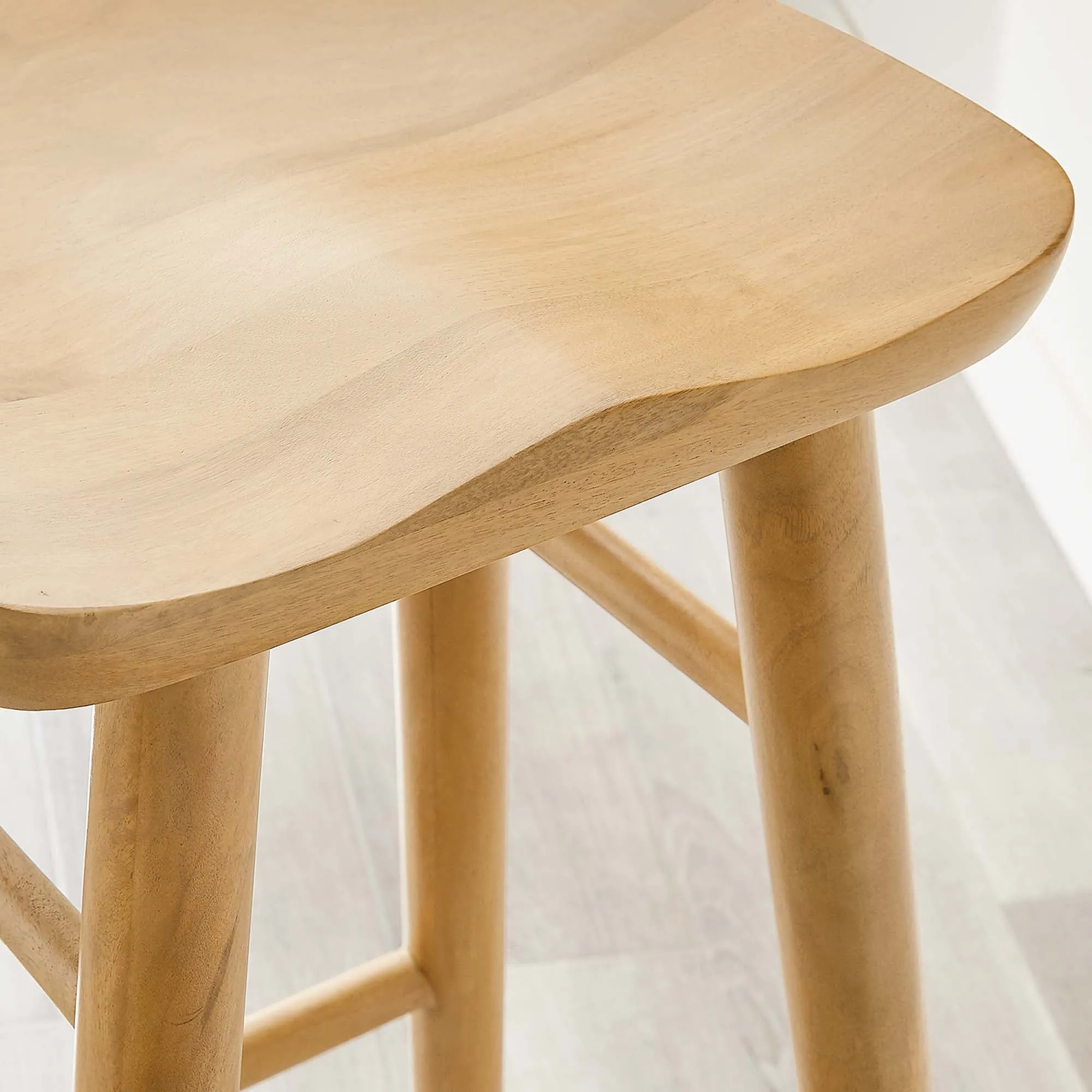 Saville Backless Wood Bar Stools - Set of 2 by Modway