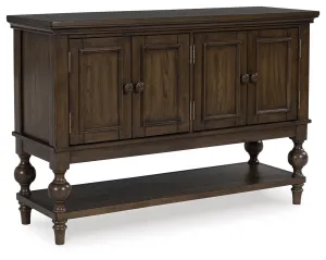 Veramond Dark Brown Dining Room Server