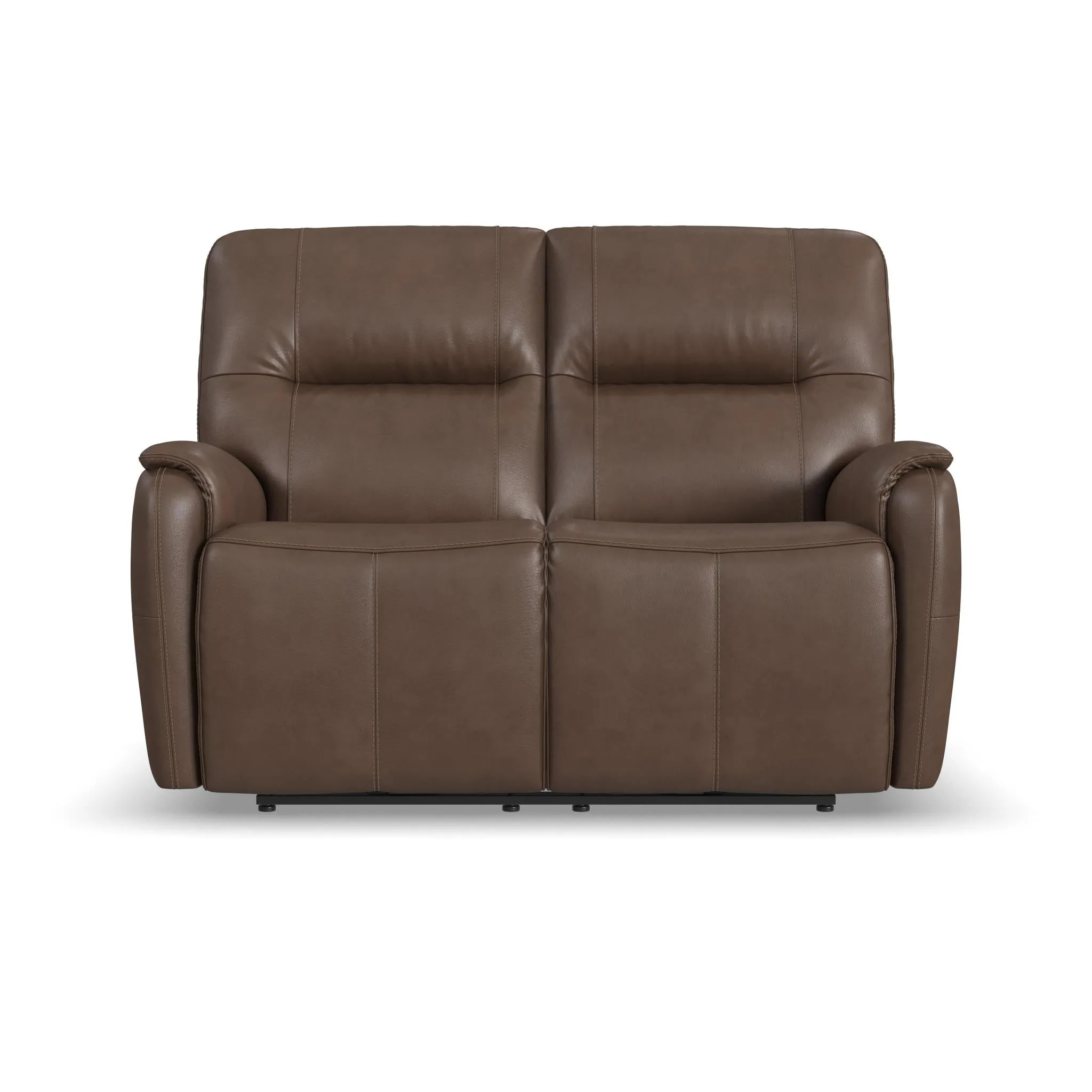 Wilson CafÃ© Leather Power Reclining Loveseat with Power Headrests